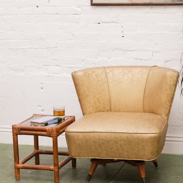 Embossed Vintage Swivel Chair