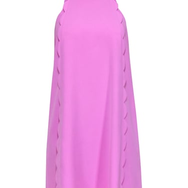 Ted Baker - Light Pink High Neck Tunic Dress w/ Scalloped Trim Sz 6