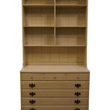 ETHAN ALLEN Heirloom Maple Custom Room Plan CRP 40" Chest w. Bookcase 14-4551P / 14-4058 - Alabaster White 