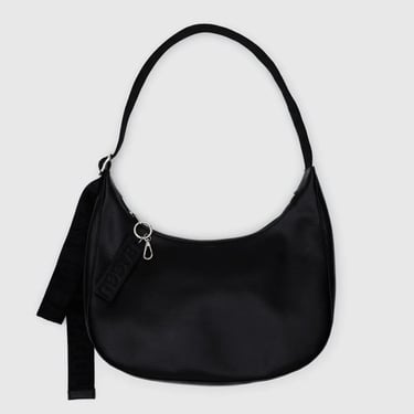 BAGGU Medium Recycled Leather Crescent Bag