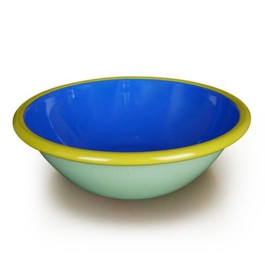 CCH * Colorama Bowl Mint and Electric Blue with Chartreuse Rim