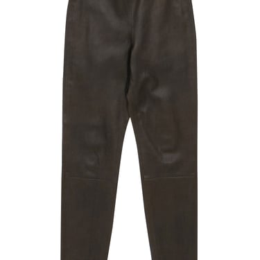 Vince - Olive Green Leather Pants Sz XS
