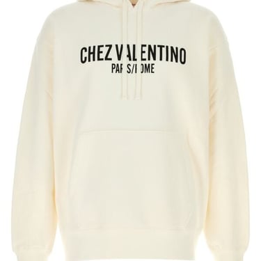 Valentino Garavani Men Ivory Cotton Sweatshirt