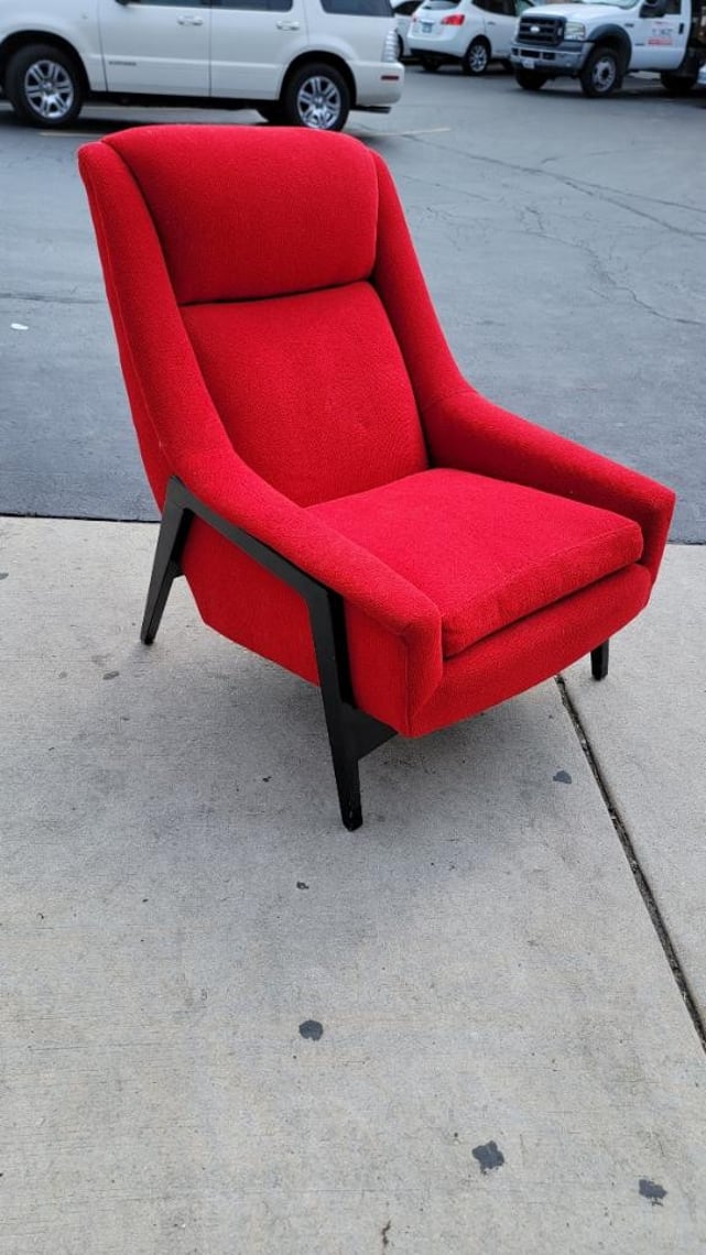 Vintage Mid Century Modern Folke Ohlsson Lounge Chair by DUX Vintage