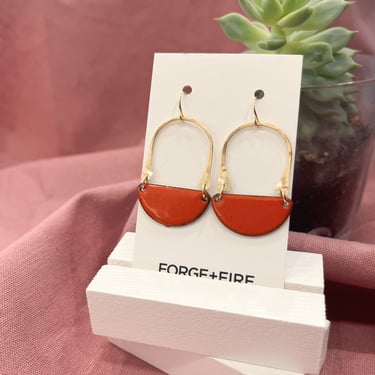 Avery Enamel Earrings- Small