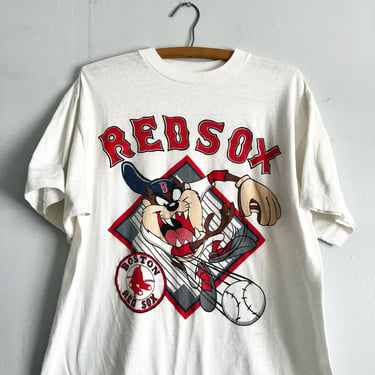 Vintage Boston Red Sox Taz Tazmanian Devil Looney Toons Shirt Size XL 