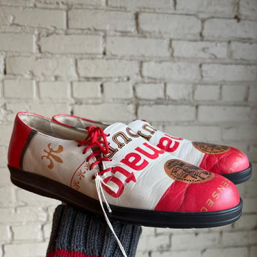 Vintage Tomato Soup Oxford Shoes, Mens 8 WMNS 10, Andy Warhol 