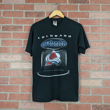 Vintage 2001 NHL Stanley Cup Colorado Avalanche ORIGINAL Sports Tee - Large 