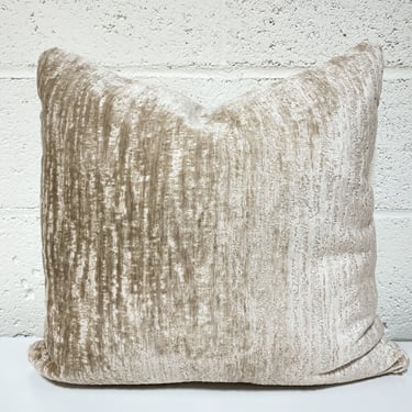 Square Pillow in Continuum Silver