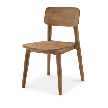 Set of 6 Castlery Seb Wood Mid Century Style Chairs FFW258-18