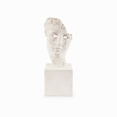 Plaster Head Sculpture after Michelangelo 