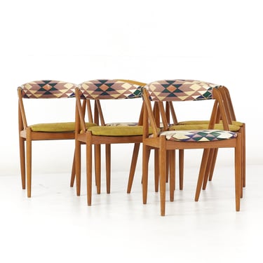 Kai Kristiansen Mid Century Danish Model 31 Teak Dining Chairs - Set of 6 - mcm 