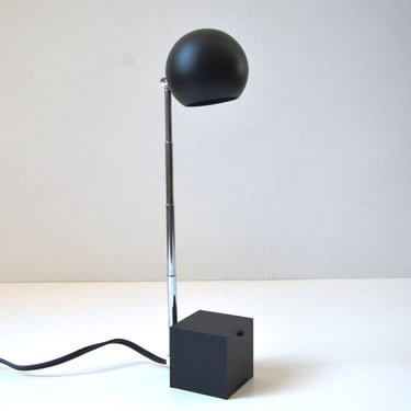 Lightolier 100 Anniversary Re-Issue "Lytegem" Desk Lamp in Black Designed by Michael Lax - NOS in Box, 2003 