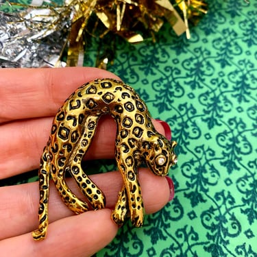 1950s Leopard Brooch with Articulated Tail