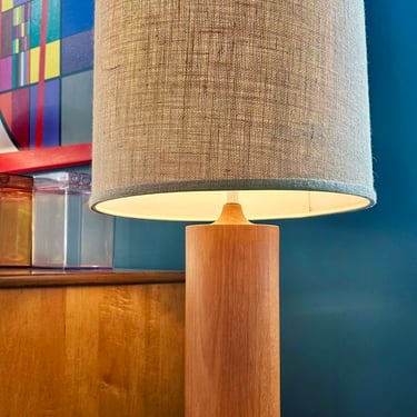 Danish Teak Table Lamp