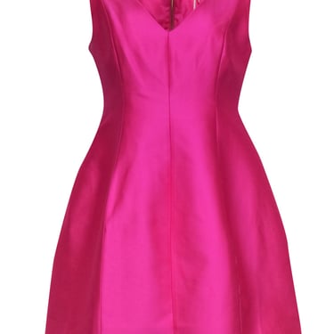 Kate Spade – Hot Pink V-Neck Fit & Flare Sleeveless Dress Sz 8
