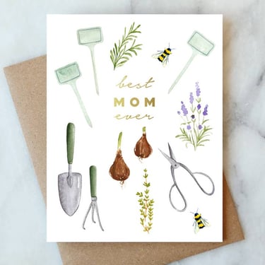 Gardening Mom Greeting Card