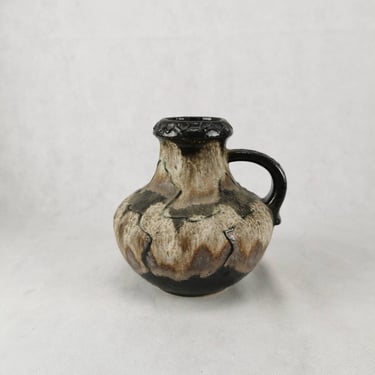 Scheurich West Germany Vase with Fat Lava Glaze, Made in 70's, Model 423-18 ,Jug Fat Lava Vase, Mid Century Pottery Vase 