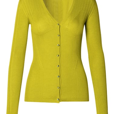 Lanvin Green Cashmere Blend Cardigan Woman