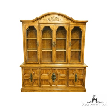 THOMASVILLE FURNITURE Monteverdi Collection Italian Neoclassical Tuscan Style 72" Lighted Display China Cabinet 760-120 / 760-626 