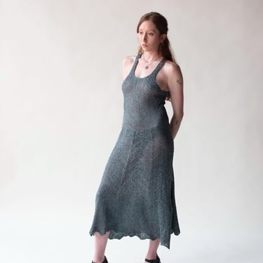 Slate Blue Knit Dress | Lotte Gabole 