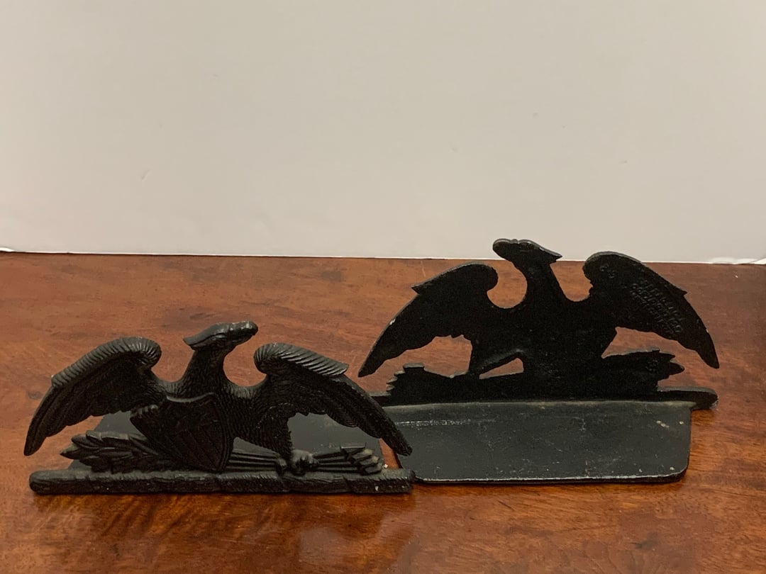 1950s Cast Iron Eagle Bookends MOB Vintage Kensington Washington, DC