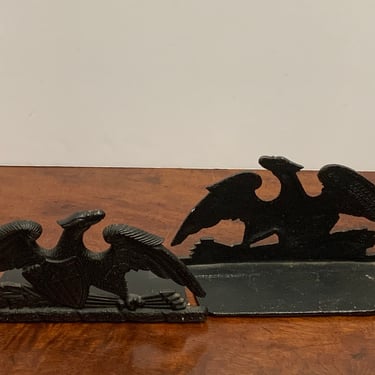 1950s Cast Iron Eagle Bookends 