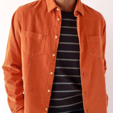 Far Afield Classic Corduroy Shirt - Burnt Orange