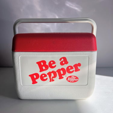 Vintage Dr Pepper Cooler Be a Pepper Gott Tote 6 Cooler 