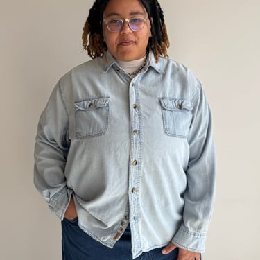 Vintage - Light Wash Denim Shirt (3X)
