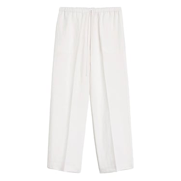 Drawstring Trousers Off White