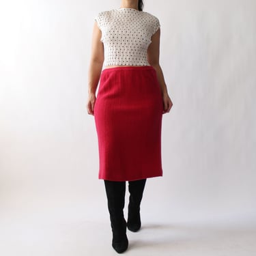 Vintage Lambswool/Angora Skirt - W29+