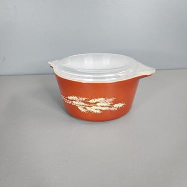 Autumn Harvest Wheat Pyrex Casserole Dishes. Vintage Pyrex. Pyrex Dishes. Vintage  Kitchenware. Pyrex 473, 474, 475. Fall Pyrex. Thankgiving. 