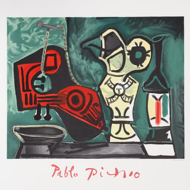Composition a la Mandoline by Pablo Picasso, Marina Picasso Estate Lithograph Poster 