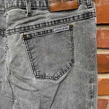 Vintage Pierre Cardin White Washed Denim Jeans Mom Jeans Clothing Size 40/35 XL Straight Leg 1980's Men's Jeans 