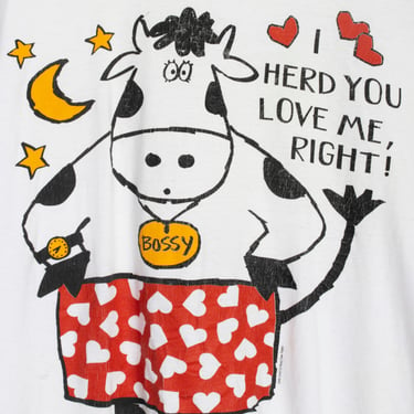 &quot;I Herd You Love Me, Right!” Cow Tee (2X/3X)