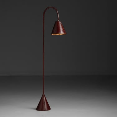 Leather Floor Lamp by Valenti