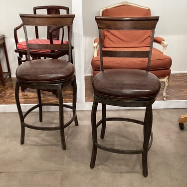 Brown Barstool Pair