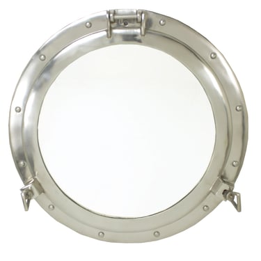 Silver Porthole Mirror