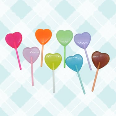 Lollipop Hair Clip - Cute Heart Shaped Candy Barrette 