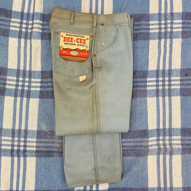 Vintage 1960s Jeans 60s Dee Cee Denim Pants Western Deadstock NOS NWT 