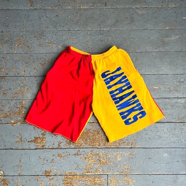 Vintage 90s Kansas Jayhawks Rally Sweats Athletic Shorts 