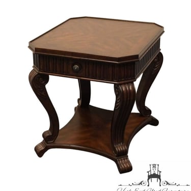 HAMMARY Contemporary Italian Provincial 24" Accent End Table - Burnished Sable Finish 59-221 