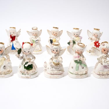 Vintage Birthday Angel Figurines, Angel of the Month, NAPCO, SOLD SEPARATELY 