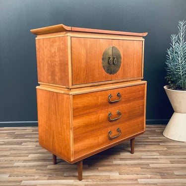 Mid-Century Modern “Amerasia” Style Highboy Dresser, c.1960’s 