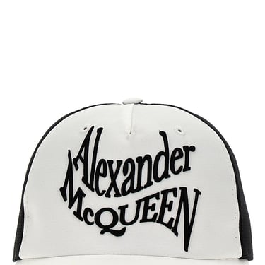 Alexander Mcqueen Men 'Warped Logo' Baseball Cap