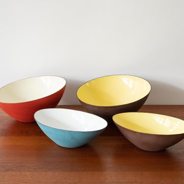 Set of 4 Raymor Enamel Bowls