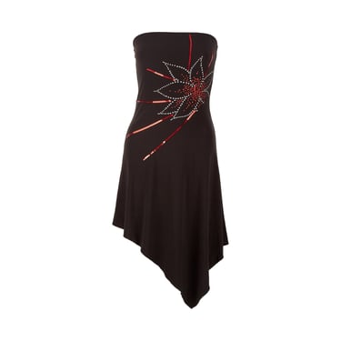 Prada Black Floral Sequin Dress