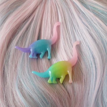 Dinosaur Hair Clip Kawaii Pastel Barrette 