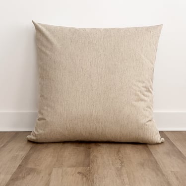 Basketweave Flax Floor Pillow Cover